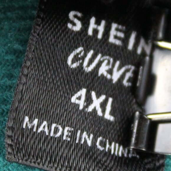 Black Flounce Sleeve Ruched Bust Dress 4X - Picture 8 of 9